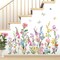 Garden Flower Wall Stickers Wildflower Iris Daisy Floral Butterflies Peel (Multi)
